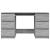 Birou, gri sonoma, 140x50x77 cm, lemn prelucrat GartenMobel Dekor