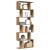 Bibliotecă/separator 6 nivel stejar artizanal 70x24x193 cm lemn GartenMobel Dekor