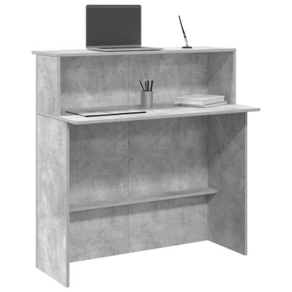 Birou de recepție Gri beton 100x50x103,5 cm Lemn prelucrat GartenMobel Dekor