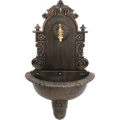 Chiuveta de gradina 44x21x75 cm, aluminiu, efect cupru, Strend Pro GartenVIP DiyLine