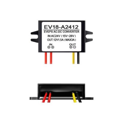 Convertor tensiune 14-28VAC la 12VDC'1.5A EV18-A2412 SafetyGuard Surveillance