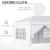 Pavilion pentru gradina/comercial, cadru metalic, material Oxford, 6 pereti, pliabil, alb, 5.85x2.95x2.70 m GartenVIP DiyLine