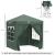 Pavilion pentru camping, cadru metalic, 4 pereti, pliabil, verde, 2x2x2.4 m GartenVIP DiyLine