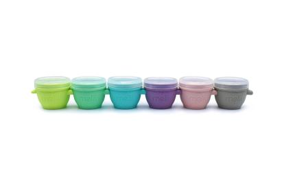 SET 6 RECIPIENTE SILICON SNAP&GO, MELII, 59 ML SuperHeroes ToysZone