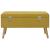 Bancă cu un compartiment depozitare galben muștar 80 cm catifea GartenMobel Dekor
