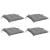 Perne de scaun, 4 buc., gri, 40x40x7 cm, textil oxford GartenMobel Dekor