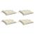 Perne de scaun, 4 buc., alb crem, 40x40x7 cm, textil oxford GartenMobel Dekor