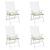 Perne de scaun, 4 buc., alb crem, 40x40x7 cm, textil oxford GartenMobel Dekor