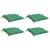 Perne de scaun, 4 buc., verde, 40x40x7 cm, textil oxford GartenMobel Dekor
