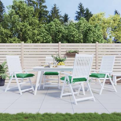 Perne de scaun, 4 buc., verde, 40x40x7 cm, textil oxford GartenMobel Dekor