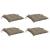 Perne de scaun, 4 buc., gri taupe, 40x40x7 cm, textil oxford GartenMobel Dekor