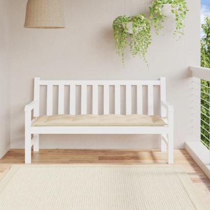 Pernă bancă de grădină, bej, 150x50x7 cm, material oxford GartenMobel Dekor
