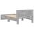 Cadru de pat cu tăblie gri beton 100x200 cm lemn prelucrat GartenMobel Dekor
