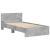 Cadru de pat cu tăblie gri beton 100x200 cm lemn prelucrat GartenMobel Dekor