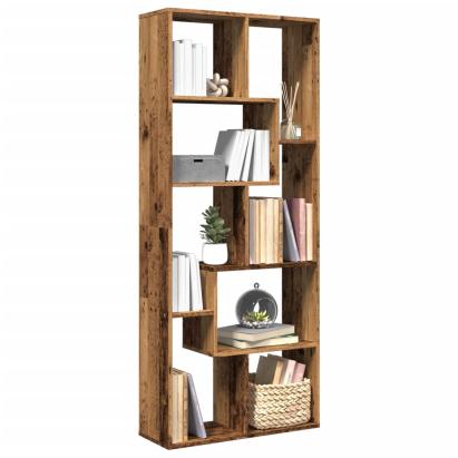 Bibliotecă/separator cameră lemn vechi 67x25x161,5 cm lemn GartenMobel Dekor
