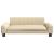 Canapea pentru copii, crem, 90x53x30 cm, material textil GartenMobel Dekor