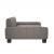 Canapea pentru copii, gri taupe, 90x53x30 cm, material textil GartenMobel Dekor