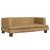 Canapea pentru copii, maro, 80x45x30 cm, catifea GartenMobel Dekor