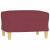 Set canapea cu perne, 4 piese, roșu vin, material textil GartenMobel Dekor