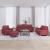 Set canapea cu perne, 4 piese, roșu vin, material textil GartenMobel Dekor