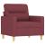 Set canapea cu perne, 4 piese, roșu vin, material textil GartenMobel Dekor