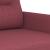 Set canapea cu perne, 4 piese, roșu vin, material textil GartenMobel Dekor
