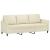 Set de canapele cu perne, 3 piese, crem, piele ecologică GartenMobel Dekor