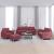 Set canapea cu perne, 4 piese, roșu vin, material textil GartenMobel Dekor
