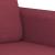 Set canapea cu perne, 3 piese, roșu vin, material textil GartenMobel Dekor