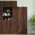 Dulap depozitare slim stejar maro 30x42,5x225 cm lemn prelucrat GartenMobel Dekor