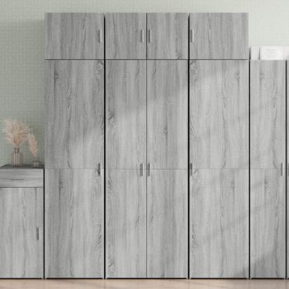 Dulap de depozitare, sonoma gri, 70x42,5x225, lemn prelucrat GartenMobel Dekor