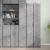 Dulap înalt, gri beton, 30x42,5x185 cm, lemn prelucrat GartenMobel Dekor