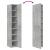Dulap înalt, gri beton, 30x42,5x185 cm, lemn prelucrat GartenMobel Dekor