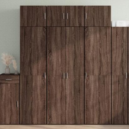 Dulap înalt, stejar maro, 70x42,5x185 cm, lemn prelucrat GartenMobel Dekor