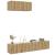 Set dulap TV 3 piese montat pe perete Stejar artizanal GartenMobel Dekor
