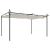 Pergola cu acoperiș retractabil, crem, 395x292x230 cm GartenMobel Dekor