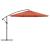 Umbrelă în consolă cu stâlp din aluminiu, 350 cm, cărămiziu GartenMobel Dekor