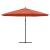 Umbrelă în consolă cu stâlp din aluminiu, 350 cm, cărămiziu GartenMobel Dekor