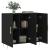 Dulap, negru, 90x34x80 cm, lemn compozit GartenMobel Dekor