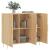 Dulap, stejar sonoma, 90x34x80 cm, lemn compozit GartenMobel Dekor