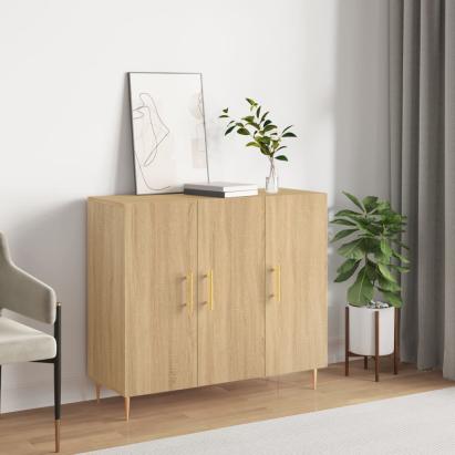 Dulap, stejar sonoma, 90x34x80 cm, lemn compozit GartenMobel Dekor