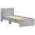 Cadru de pat cu tăblie, gri beton, 90x190 cm, lemn prelucrat GartenMobel Dekor