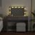 Masă de toaletă cu LED, gri beton, 100x40x120 cm GartenMobel Dekor