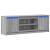 Dulap TV cu LED, gri sonoma, 139,5x34x50 cm, lemn prelucrat GartenMobel Dekor
