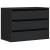 Dulap colț cu sertare negru 80x41x58 cm lemn prelucrat GartenMobel Dekor