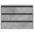 Dulap colț cu sertare gri beton 80x41x58 cm lemn prelucrat GartenMobel Dekor