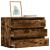 Dulap colț cu sertare stejar fumuriu 80x41x58 cm lemn prelucrat GartenMobel Dekor