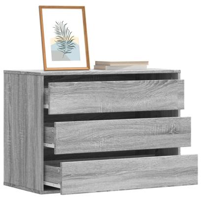 Dulap colț cu sertare sonoma gri 80x41x58 cm lemn prelucrat GartenMobel Dekor