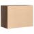 Dulap colț cu sertare stejar maro 80x41x58 cm lemn prelucrat GartenMobel Dekor