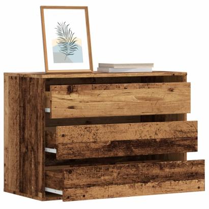 Dulap colț cu sertare lemn vechi 80x41x58 cm lemn prelucrat GartenMobel Dekor